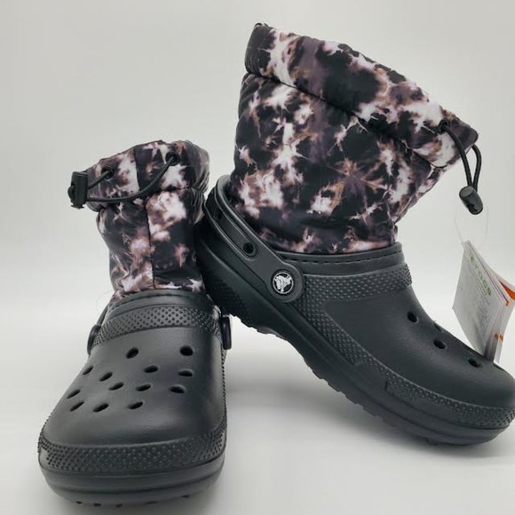 Crocs Classic Lined Neo Puff Shorty Tie Dye Boots- NWT - Picture 3 of 8